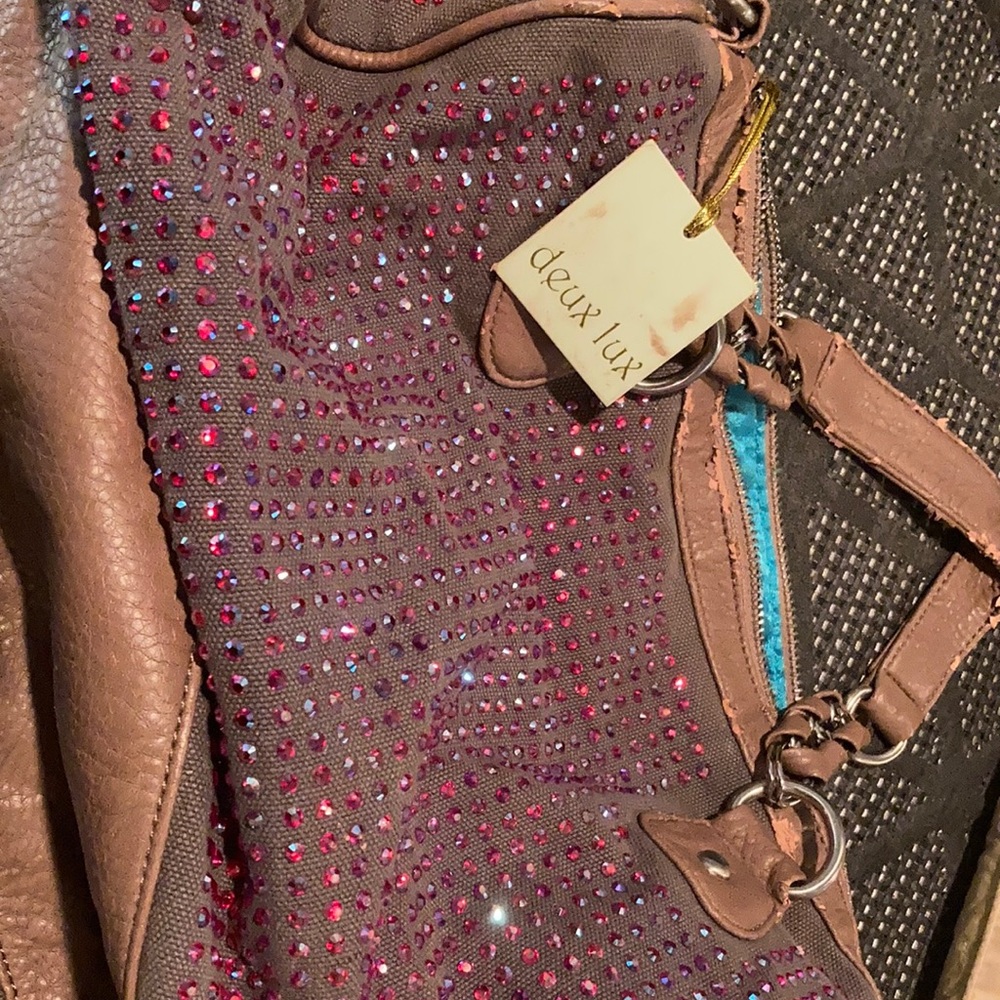 Purse new purple bling